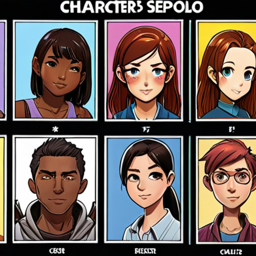 **

"A character designer's portfolio website showcasing diverse character styles: realistic, cartoon, and manga. The layout is clean and professional, highlighting detailed character expressions and poses. Vibrant colors and dynamic compositions draw the viewer's eye, emphasizing the designer's artistic identity and storytelling abilities. Include a subtle 'E-E-A-T' badge (Experience, Expertise, Authority, Trustworthiness)."

**