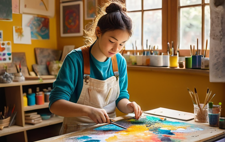 캐릭터 디자인에 대한 학습 동기 부여 - Prompt 1: The Experimental Artist's Studio**