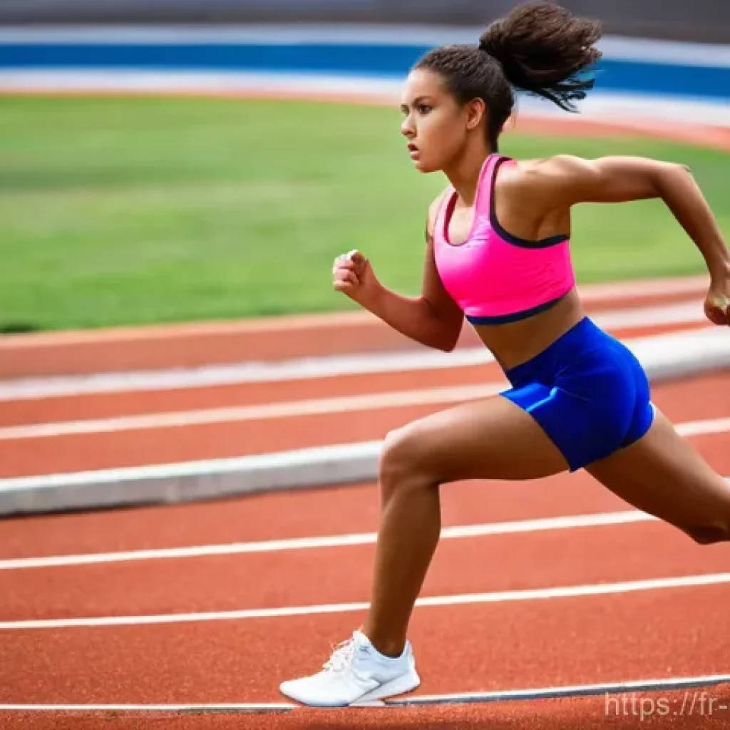 캐릭터 디자인 관련 아트북 추천 - **Prompt 1: Dynamic Female Athlete**
    "A strong, athletic woman in a dynamic action pose, mid-str...