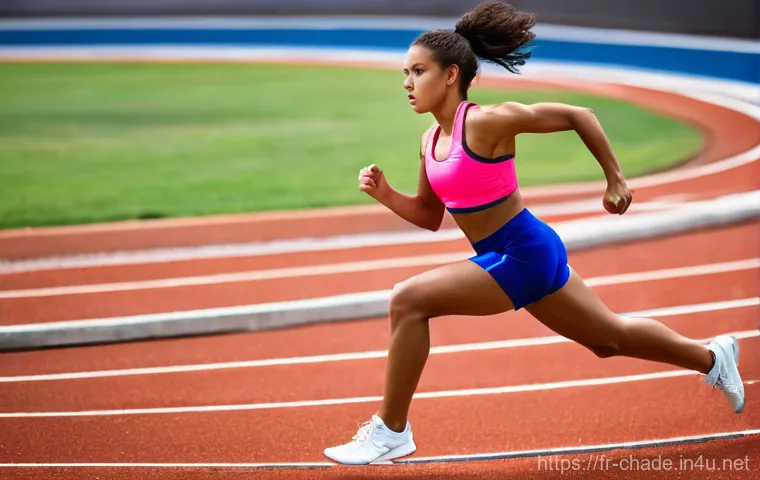 캐릭터 디자인 관련 아트북 추천 - **Prompt 1: Dynamic Female Athlete**
    "A strong, athletic woman in a dynamic action pose, mid-str...