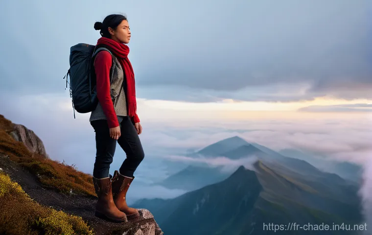 캐릭터 디자인의 학문적 연구와 비전 - **Prompt:** A young, determined female adventurer, with a subtle yet powerful expression, standing o...