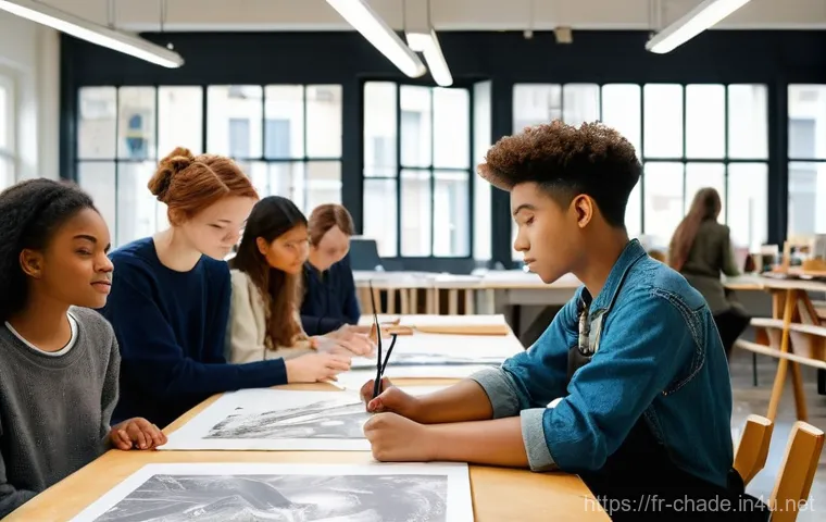 캐릭터 디자인 입시 전략 - **Prompt:** "A young, aspiring female character designer, aged 19, with a thoughtful expression and ...