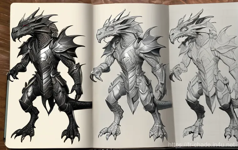 캐릭터 디자인 포트폴리오 웹사이트 제작 - **Prompt:** A dynamic and immersive digital art gallery experience, presented as a stylized 3D envir...