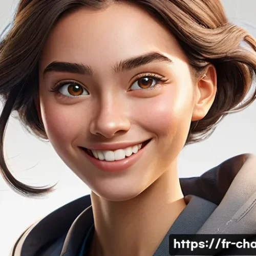 캐릭터 디자인 전문가 자격증 준비 - A stylized character design study featuring a cheerful young adult female with exaggerated caricatur...