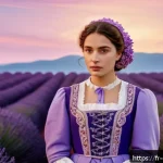 Home 22 캐릭터 디자인의 학문적 연구 트렌드 - A culturally rich character portrait of a young French woman in traditional Provençal attire, featur...