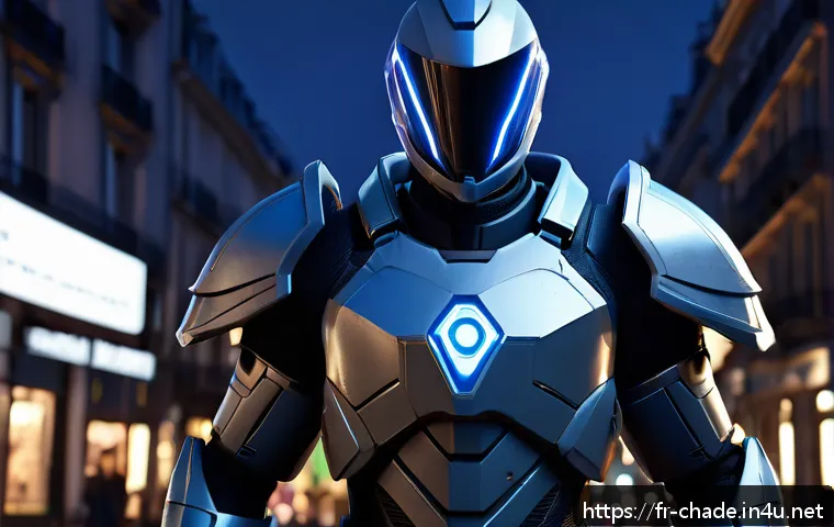 캐릭터 디자인 취업 준비 계획 - A highly detailed 3D character model of a futuristic French video game hero, wearing advanced lightw...
